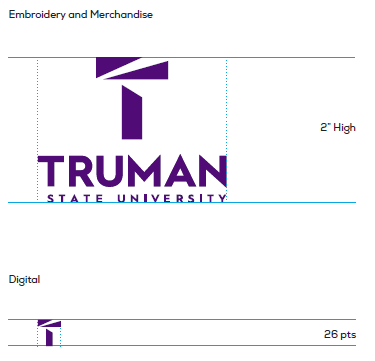 Size for Truman logo