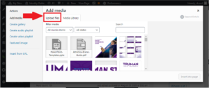 Upload Files Tab